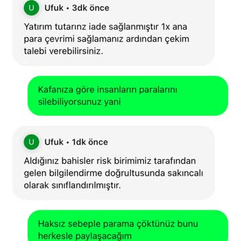 Kazanç Çekim Talebimin Reddedilmesi Ve Hesabımdaki Paranın Silinmesi