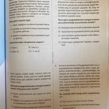 Soru Bankasında Baskı Hatası Ve Eksik Sayfa Sorunu