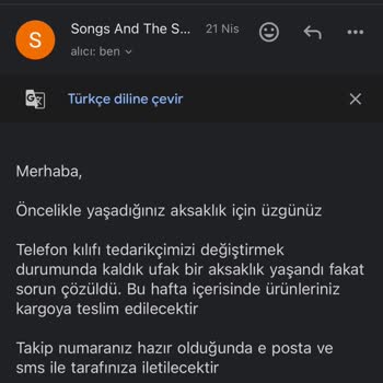 Sipariş Gecikmesi Ve Yetersiz İletişim Nedeniyle Hayal Kırıklığı
