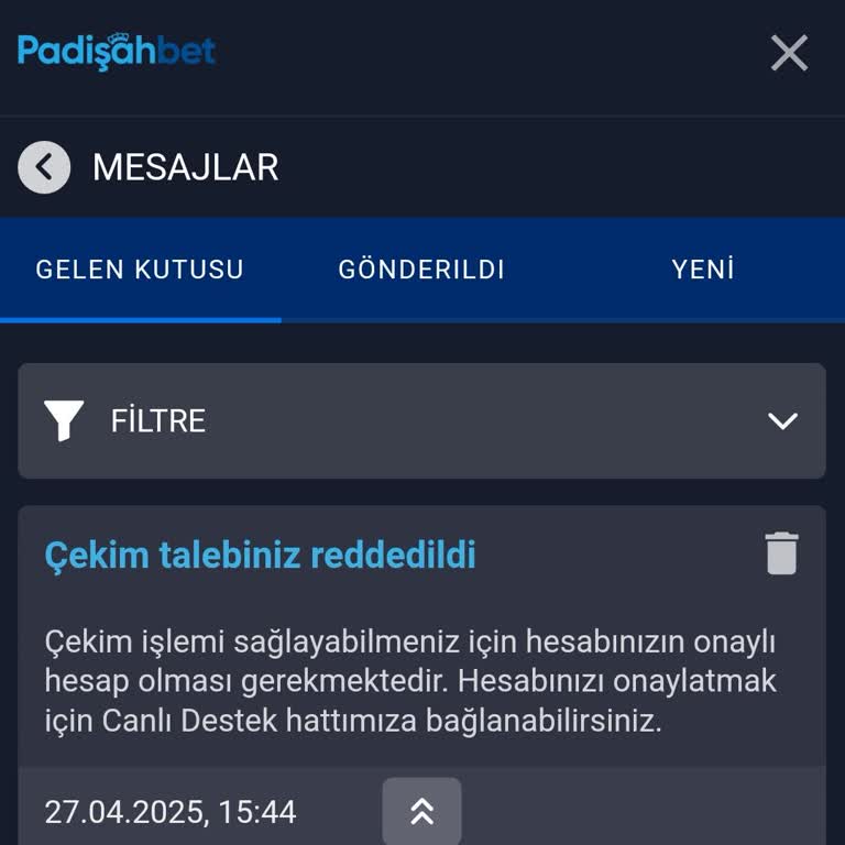 Padişahbet Kimlik Bilgisi Ve Para İadesi Sorunu Yaşadım
