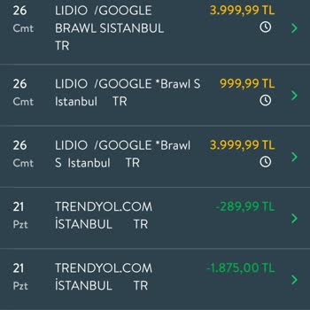Bilgim Dışında Kredi Kartımdan Oyun Harcaması Yapıldı, İade Talep Ediyorum