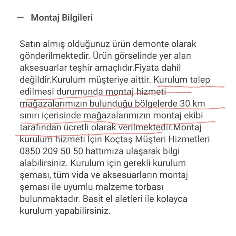 Montaj Hizmeti Verilmedi, Mağdur Edildik