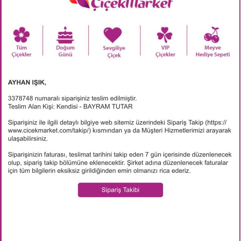 Siparişim Yanlış Kişiye Teslim Edildi, Bilgilendirme Hatalıydı