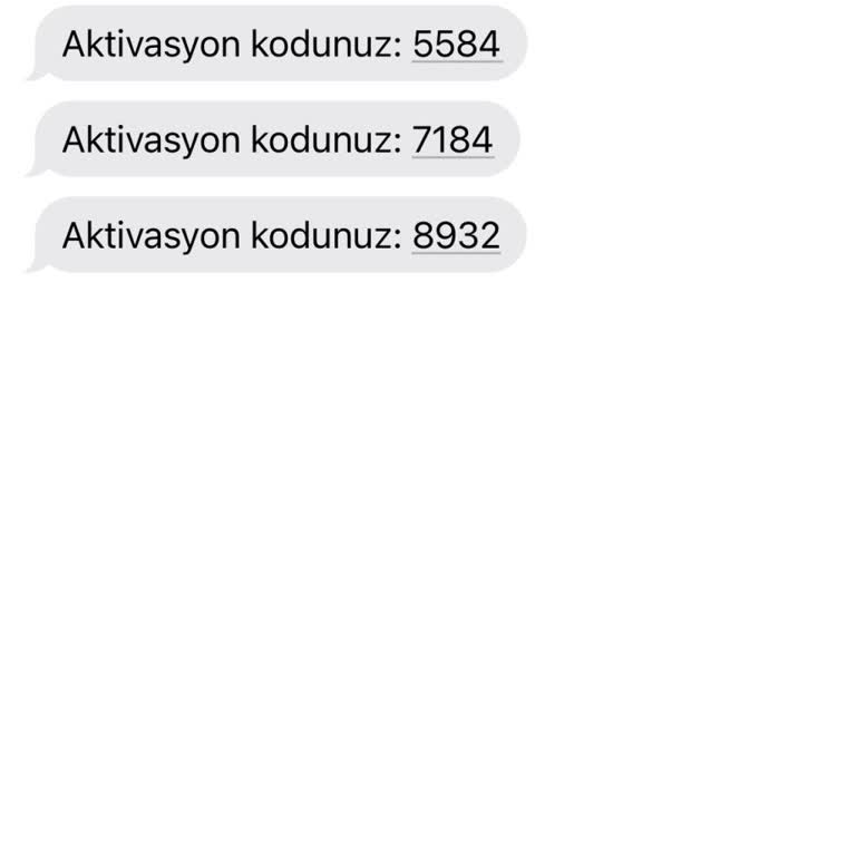 Bana Ait Olmayan Aktivasyon Kodu Mesajları Gelmeye Devam Ediyor