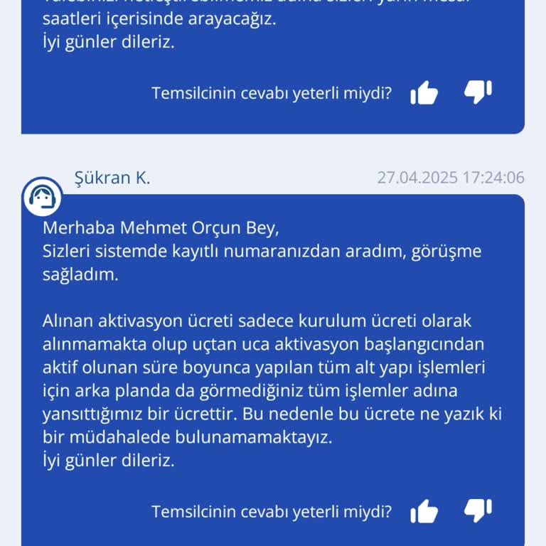 Sunulmayan Aktivasyon Hizmeti İçin Haksız Ücret Yansıtıldı