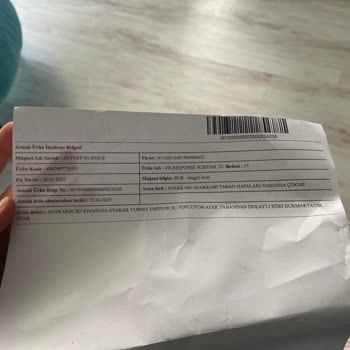 Ayakkabı Ayağımda Yaralar Ve Acı Oluşturdu, Değişim Yapılmadı