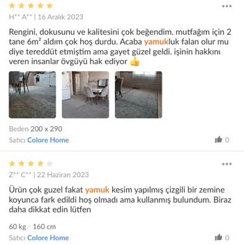 Yamuk Kesilmiş Halı Ve Satıcıların Sorumsuzluğu Can Sıkıyor