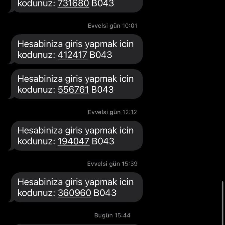 Alakasız Firmadan Sürekli Kod Mesajları Alıyorum, Rahatsız Oldum