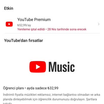 Youtube Abonelik Ücreti Alındıktan Sonra Üyeliğin İptal Edilmesi