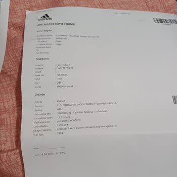 Adidas Ayakkabının Garantisi Ve Mağaza İlgisizliği Mağdur Etti