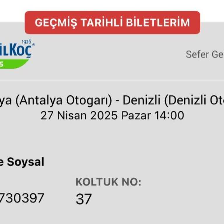 Kamil Koç Yolculuğunda Arıza Ve Unutulan Yolcu Nedeniyle İşime Geç Kaldım