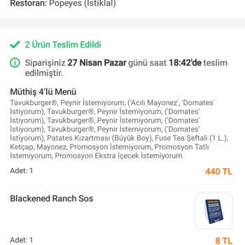 Eksik Ve Yanlış Sipariş Deneyimi Hayal Kırıklığı Yarattı