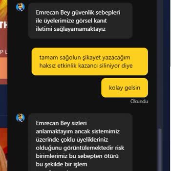 Betcell Promosyon Kazancım Haksız Yere Silindi