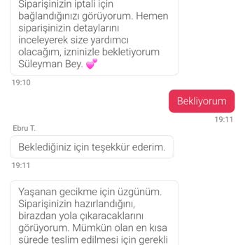 Siparişte Gecikme Ve İlgisiz Müşteri Temsilcisi