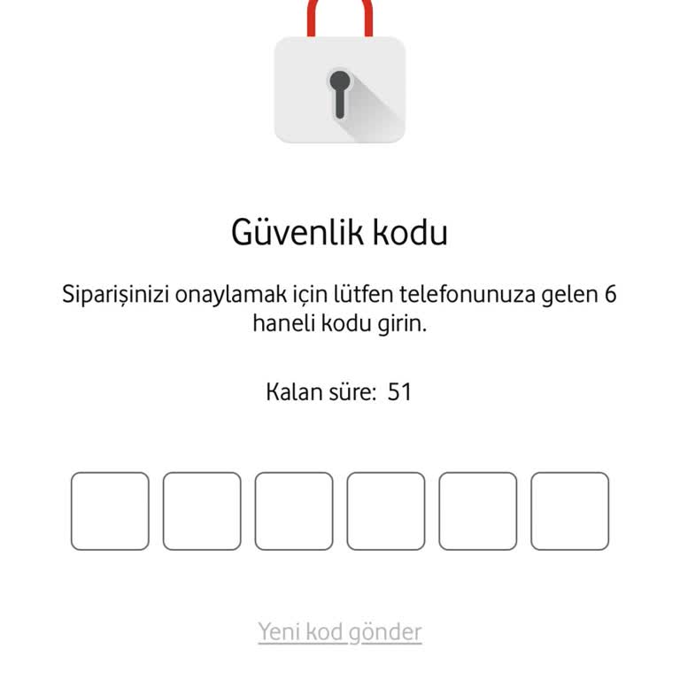 Vodafone Yanımda Uygulamasında Güvenlik Kodu Sorunu Yaşıyorum