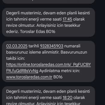 Tekrarlayan Elektrik Kesintileri Ve Haksız Fatura Artışı Nedeniyle Mağduriyet