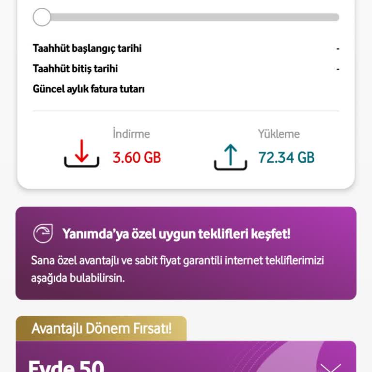 Vodafone Net Taahhüt Sonrası Yüksek Fiyatlar Ve İndirim Yapılmaması