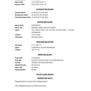 Vestel Klima Sürekli Arızalanıyor, Değişim Talebim Reddediliyor