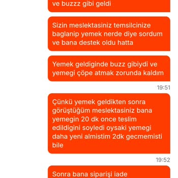 Migros Yemek Domino's Siparişim Geç Ve Soğuk Geldi İade Edemedim