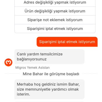 Migros Yemek Domino's Siparişim Geç Ve Soğuk Geldi İade Edemedim