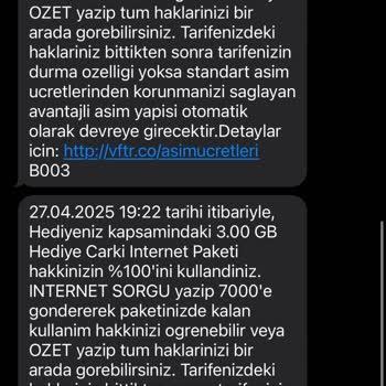 Kullanmadığım İnternetin Aniden Bitmesi Ve Çözüm Sunulmaması