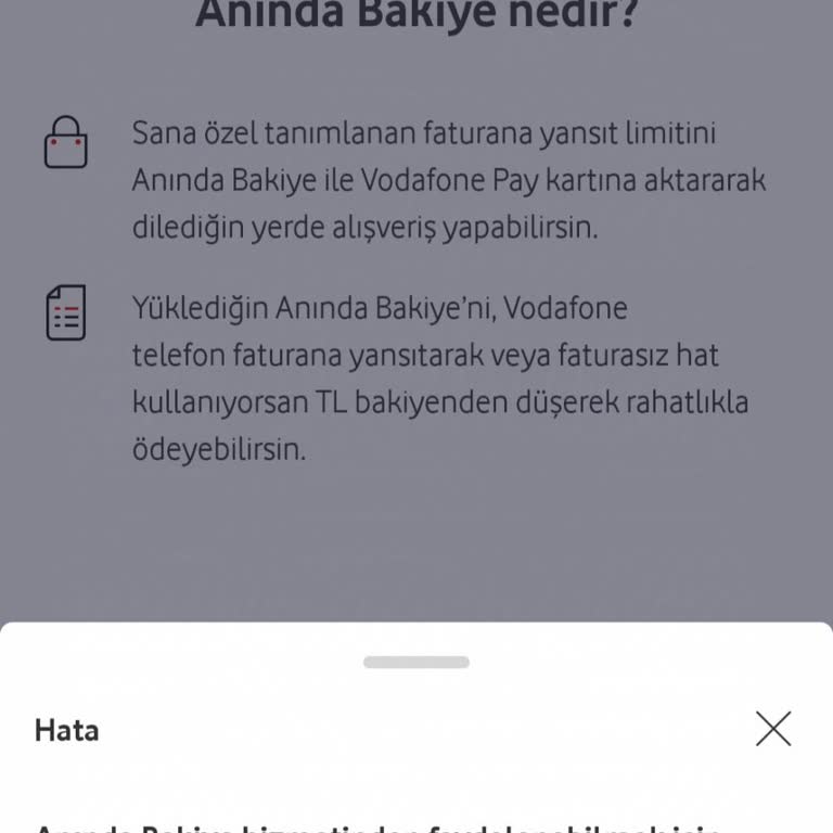 Vodafone Pay Hesabım Kullanılamıyor, Kapatılmasını İstiyorum