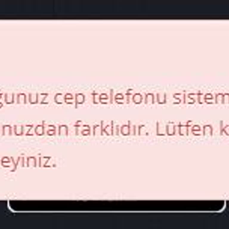 Kayıtlı Cep Telefonu Hatası Nedeniyle Kart İşlemleri Yapılamıyor