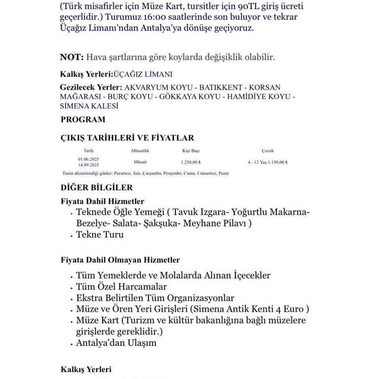 Satın Aldığım Tur Programı Uygulanmadı, İade Talebim Reddedildi