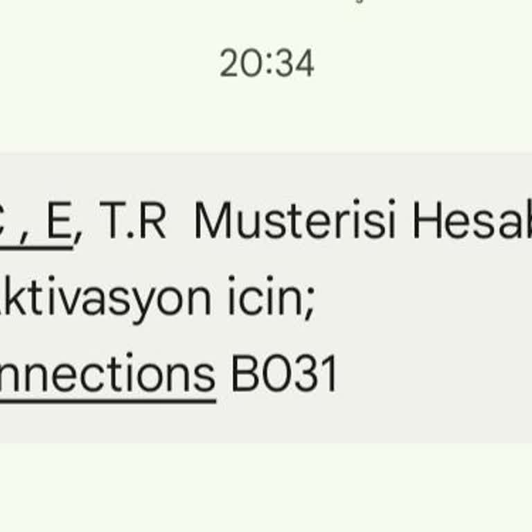 Bilinmeyen Hesap Açılışı Ve Spam Mesajlar Hakkında Endişe