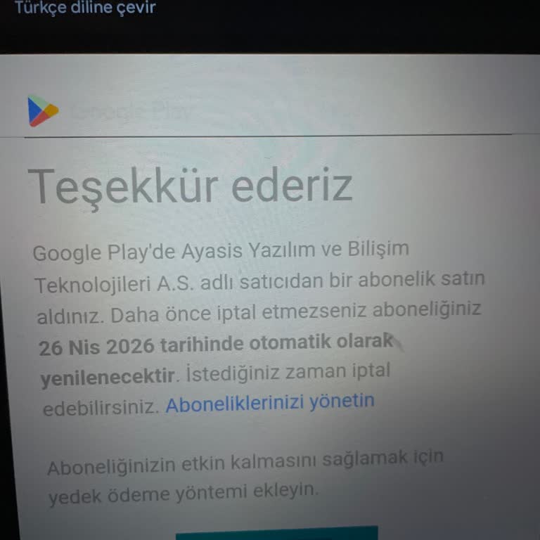 Aktivasyon Kodu Gelmedi, Para İadesi Talep Ediyorum
