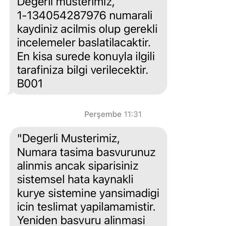 Numara Taşıma Başvurum Habersiz İptal Edildi, Mağduriyetim Sürüyor