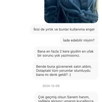 Aldığım Ayakkabı Yırtık Çıktı, Satıcı Paramı Aldı Ve Engelledi