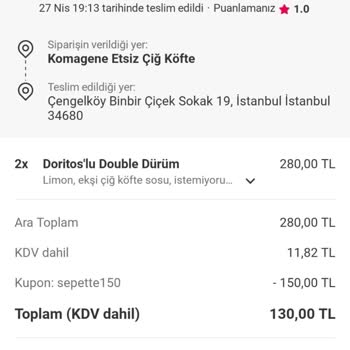 Siparişim Teslim Edilmedi, Müşteri Hizmetleri Sorunu Çözmedi