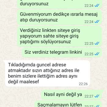 Verilen Telegram Linkiyle Mağdur Edildim