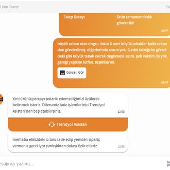 Yanlış Gönderilen Ürün Seti Ve Değişim Sürecindeki Sorun
