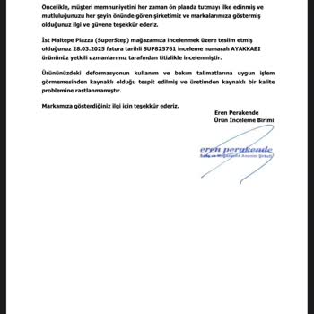 SuperStepten Alınan Puma Ayakkabıda Renk Atması Ve İade Reddi Mağduriyeti