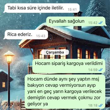 Online Parça Siparişimde Yaşadığım Mağduriyet