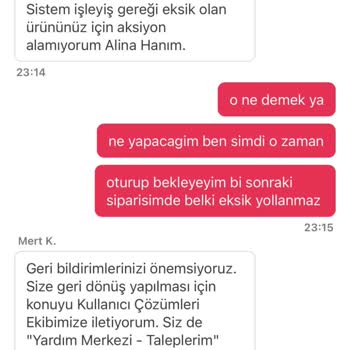 Eksik Ve Dökülmüş Ürünler, Yetersiz Destek Ve İletişim Sorunu