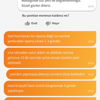 Siparişim Günlerdir Kargolanmadı Ve Müşteri Hizmetleri Yardımcı Olmadı