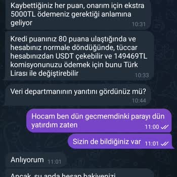Telegram Üzerinden Görev Vaadiyle Artan Para Talepleri Ve Bilgi Güvenliği Endişesi