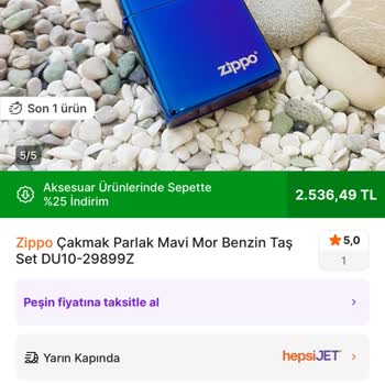 Hepsiburada Limitiyle Zippo Çakmaklarda Taksit Sorunu