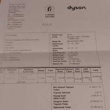 Dyson Hava Temizleyici İade Sorunu Ve Müşteri İlgisizliği