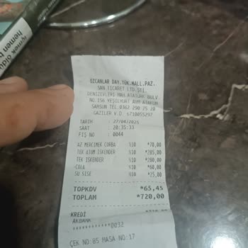 Baydöner'de Taze Olmayan Döner Ve Kötü Deneyim