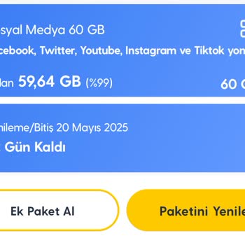 Sosyal Medya İnterneti Azalmıyor Normal Paketim Hızla Tükeniyor