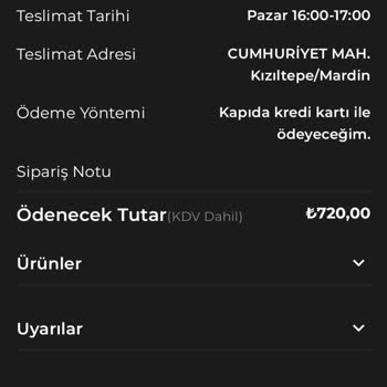 Gece Verilen Tüp Siparişim İki Kez Teslim Edilmedi