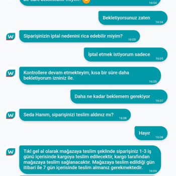 Watsons Tıkla Gel Al Siparişim Teslim Edilmedi, Para İadesi Yapılmıyor!