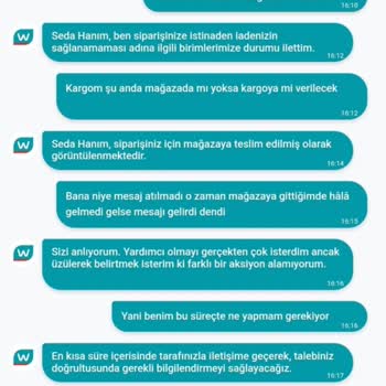 Watsons Tıkla Gel Al Siparişim Teslim Edilmedi, Para İadesi Yapılmıyor!