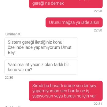 Yemek Sepeti Market'ten Eksik Ve Hasarlı Ürün Teslimatı, İade Sorunu