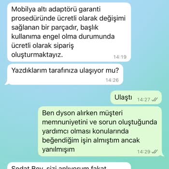 Dyson V15 Süpürge Garanti Ve Parça Değişimi Sorunu