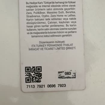 Zara Hediye Çeki İadesi Yapılmadı, 4110 TL Bakiyem Eksik